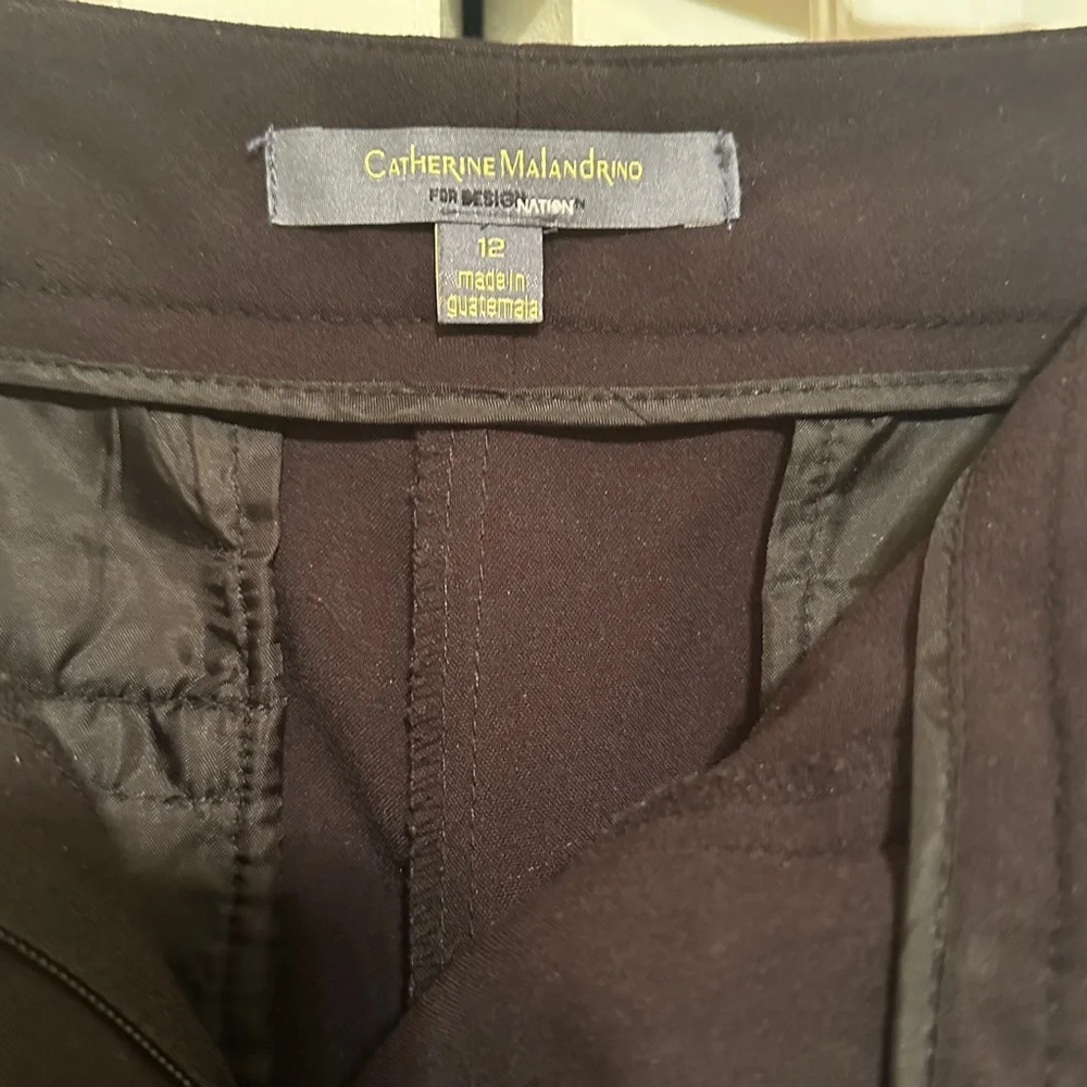 Catherine Malandrino Black Flare Pants Size 12